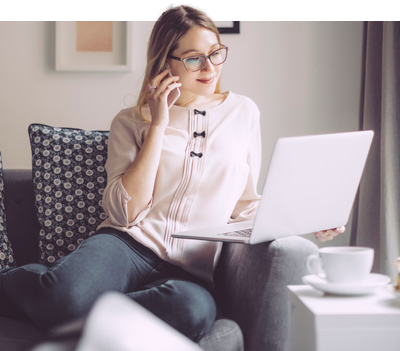 girl on laptop