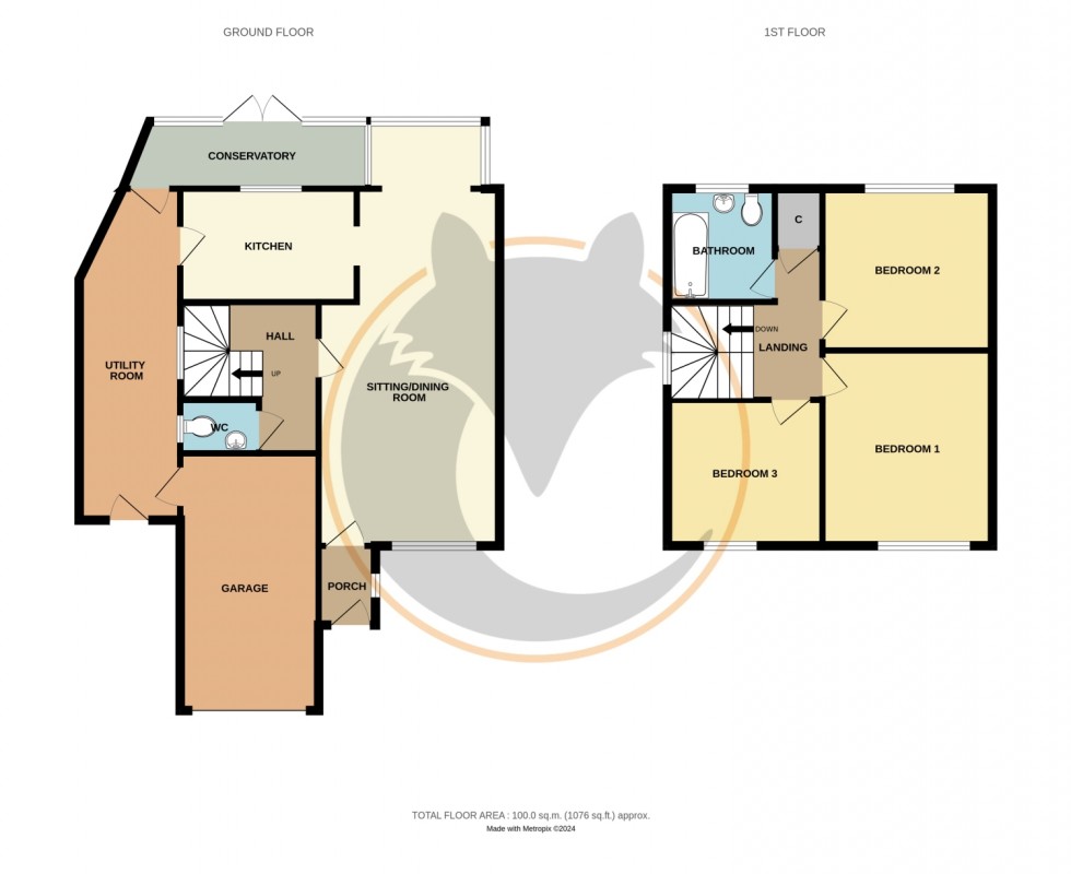 Floorplan for Grebe Close, Milford on Sea, Lymington, Hampshire, SO41