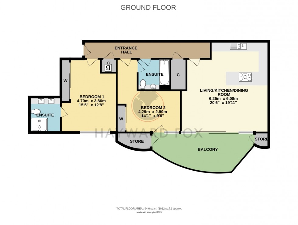 Floorplan for Almansa Way, Lymington, Hampshire, SO41