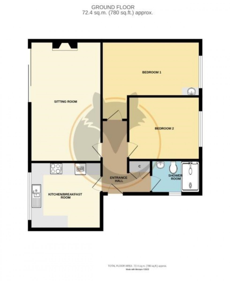 Floorplan for Pinehurst, Cliff Road, Milford on Sea, Lymington, Hampshire, SO41
