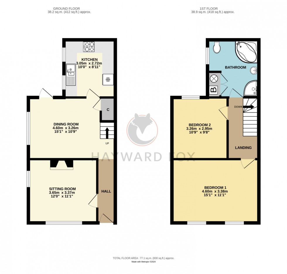 Floorplan for Westfield Road, Lymington, Hampshire, SO41