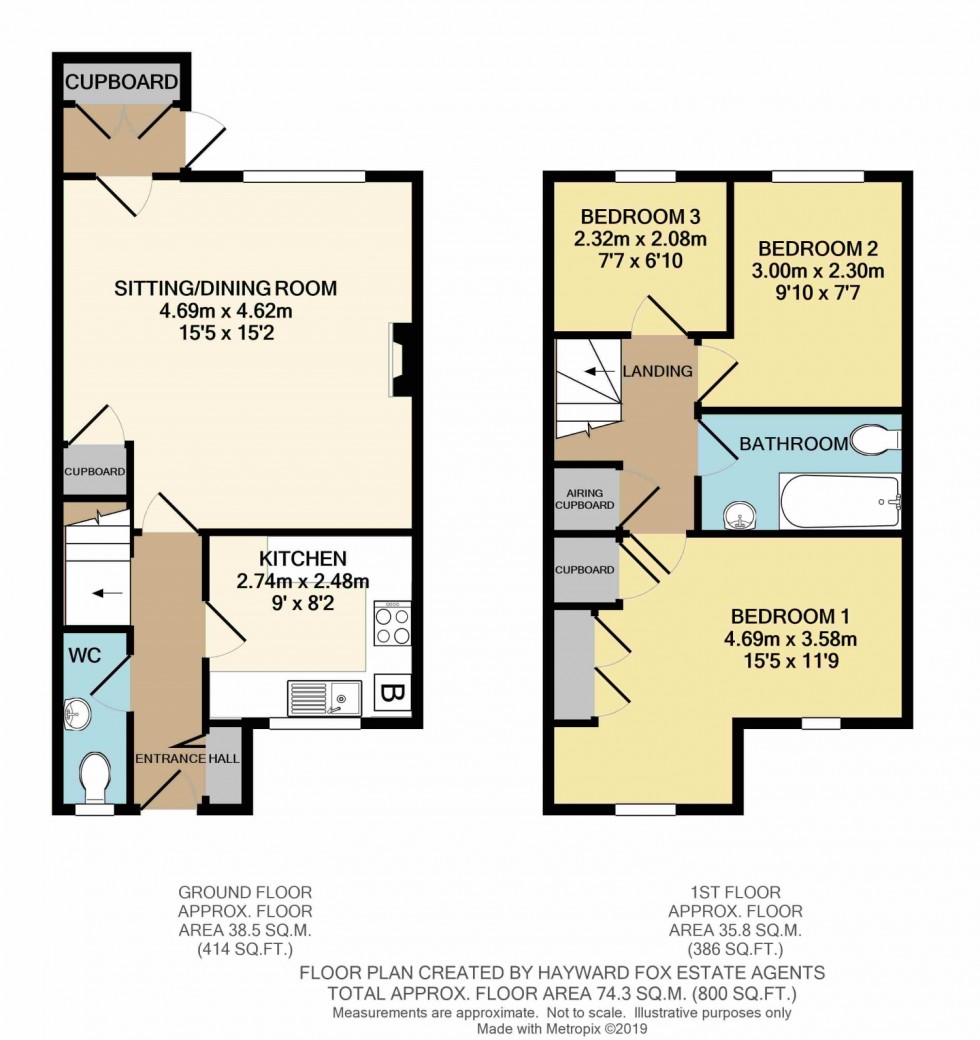 Floorplan for Bramble Walk, Lymington, Hampshire, SO41