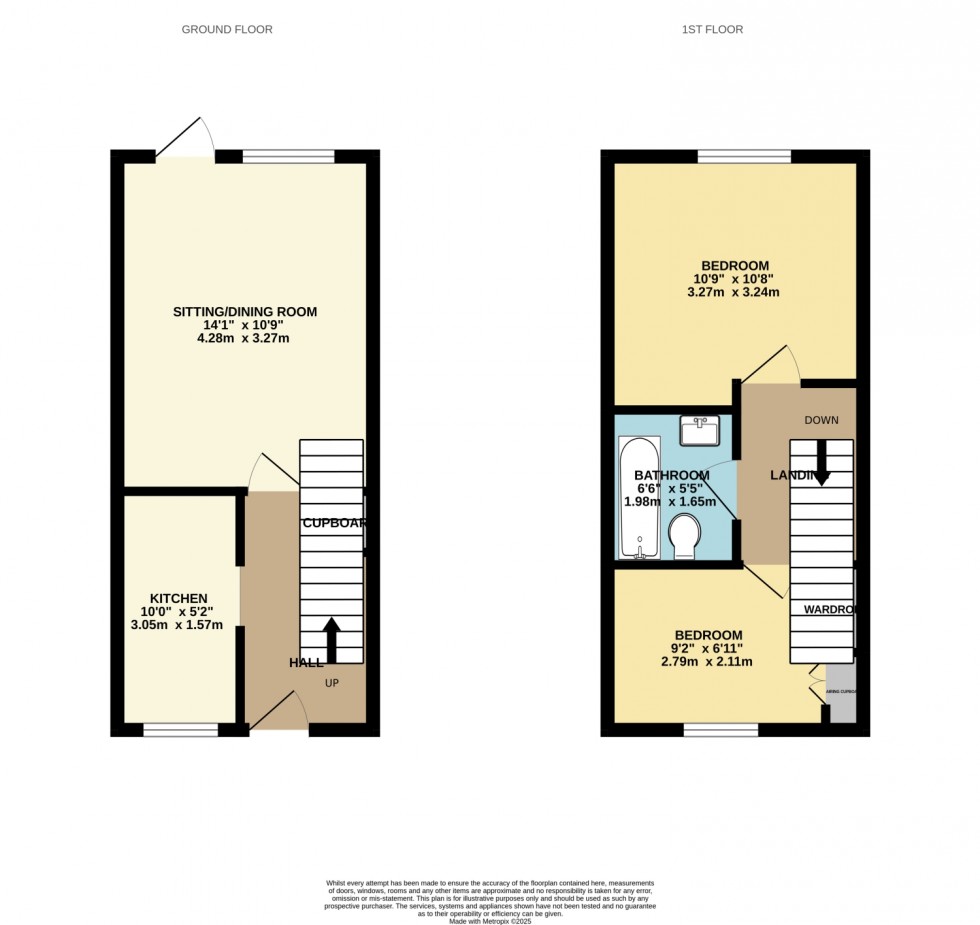Floorplan for Marram Close, Lymington, Hampshire, SO41