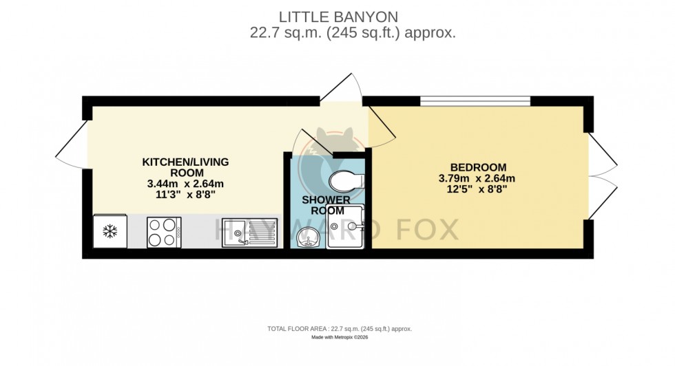 Floorplan for Clausen Way, Pennington, Lymington, Hampshire, SO41