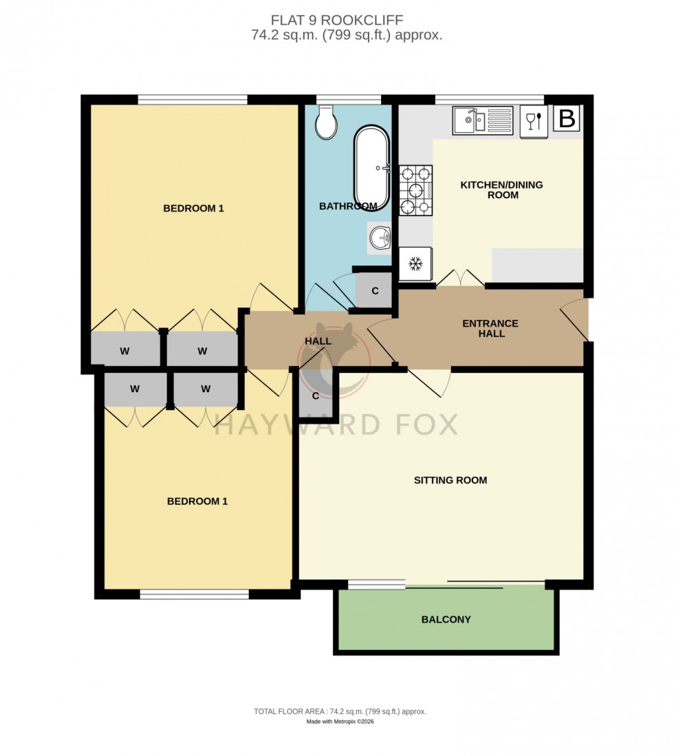 Floorplan for Rookcliff, Rookcliff Way, Milford on Sea, Lymington, Hampshire, SO41