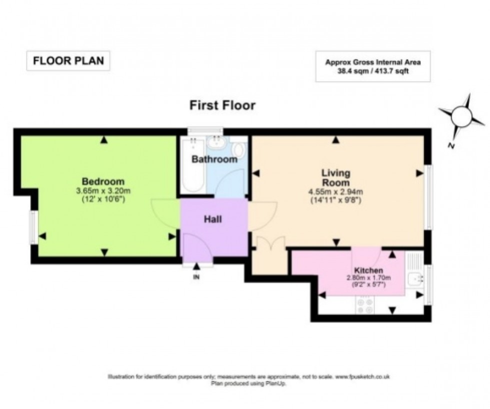 Floorplan for Athelstan Court, St Thomas Park, Hordle, Lymington, Hampshire, SO41