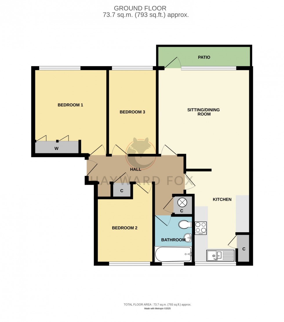 Floorplan for Osborne Court, Victoria Road, Milford On Sea, Hampshire, So41 0np