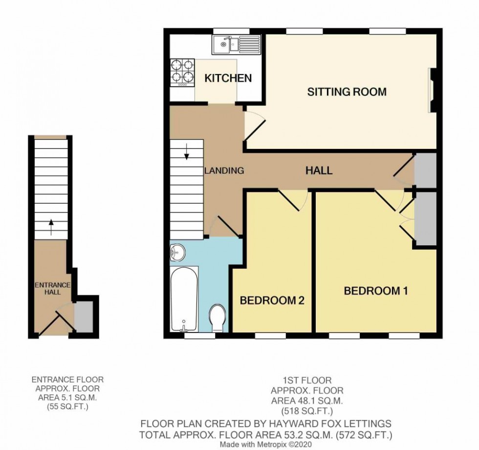 Floorplan for Hamilton Court, De La Warr Road, Milford on Sea, Lymington, Hampshire, SO41 0PR