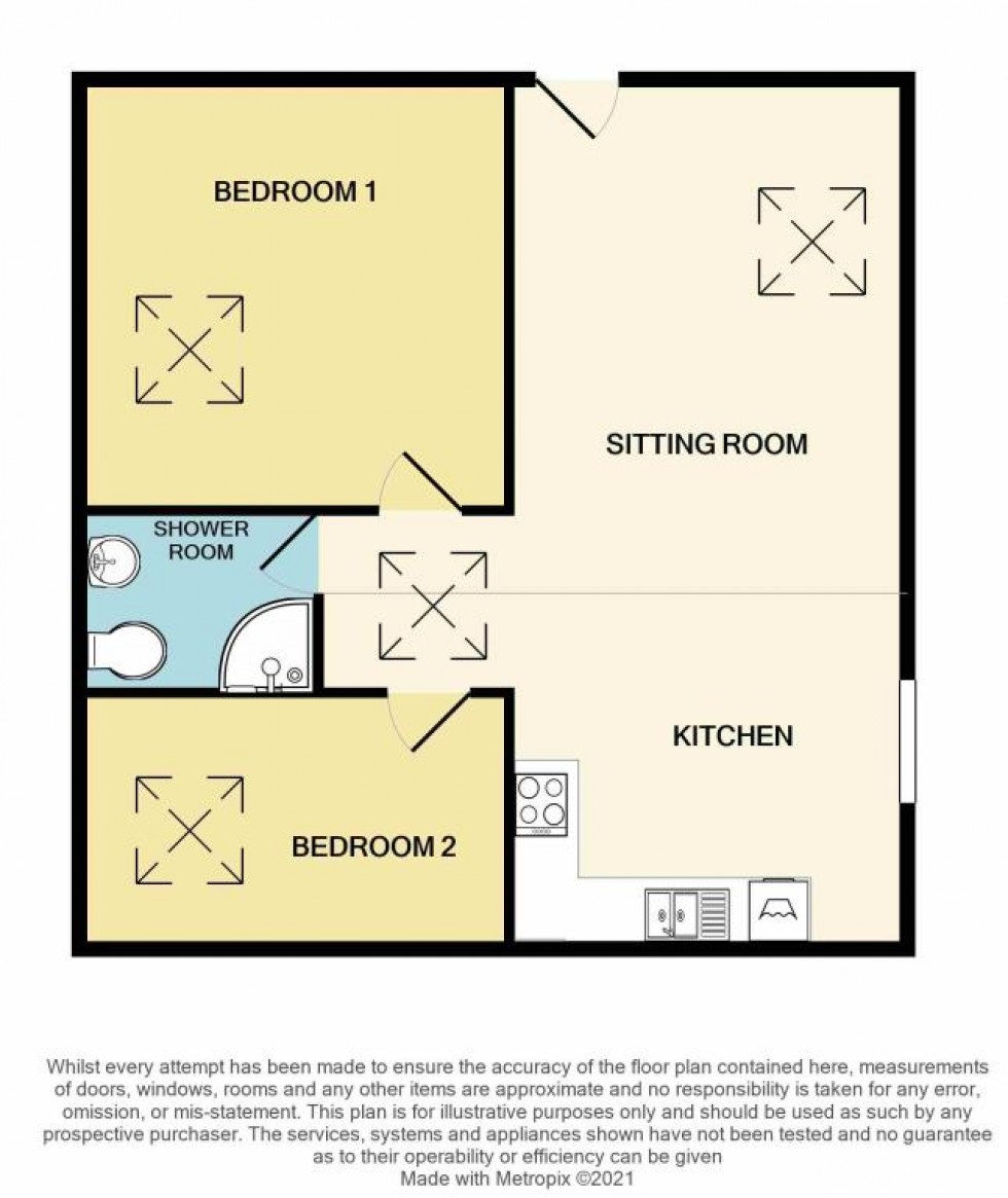 Floorplan for South Street, Pennington, Lymington, Hampshire, SO41 8ED