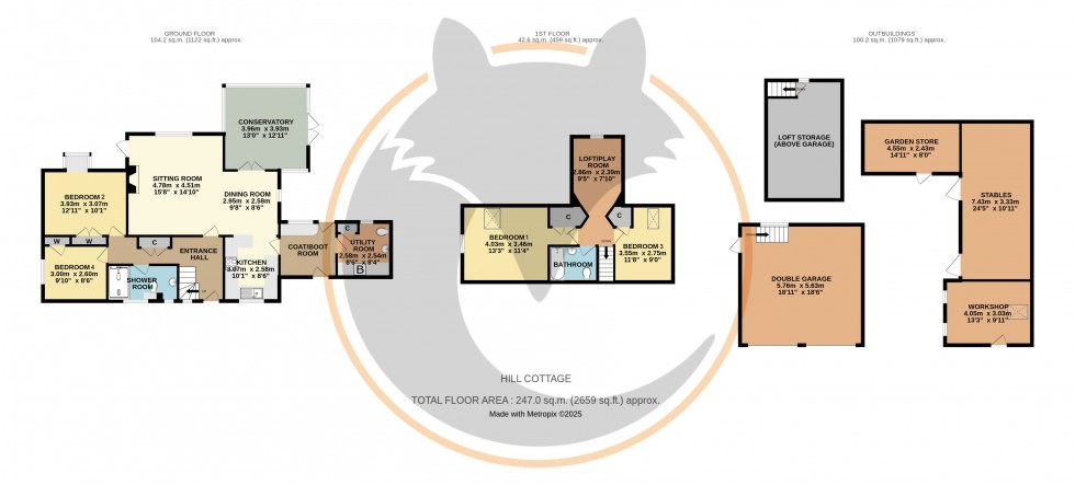 Floorplan for Sway, Lymington, Hampshire