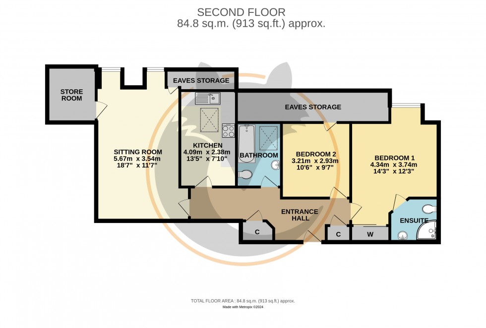 Floorplan for Brockenhurst, Hampshire