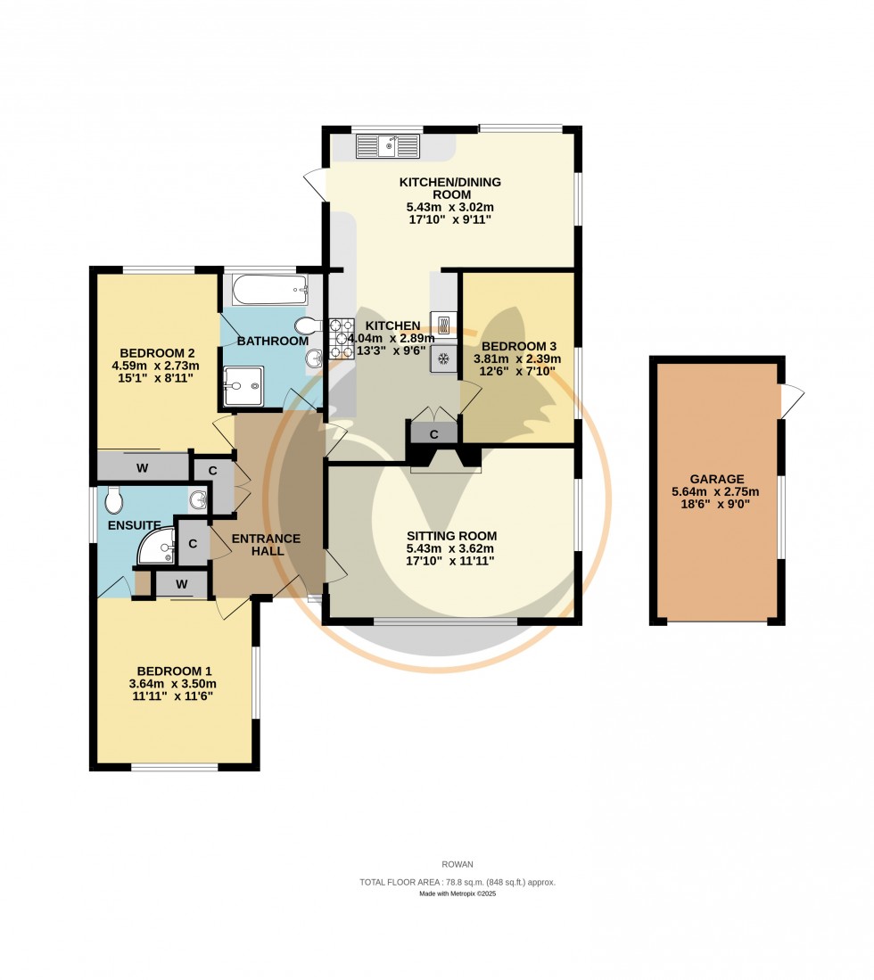 Floorplan for Sway, Lymington, Hampshire