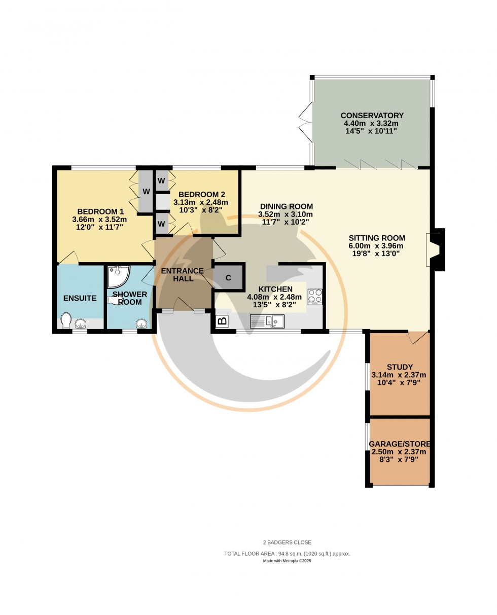 Floorplan for Sway, Lymington, Hampshire