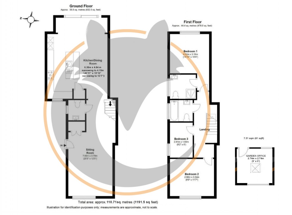 Floorplan for Brockenhurst, Hampshire