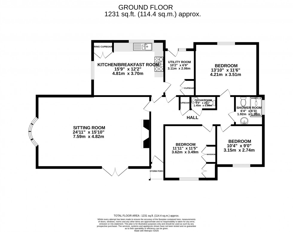 Floorplan for Southampton Road, Boldre, Lymington, Hampshire