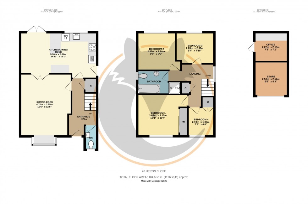 Floorplan for Sway, Lymington, Hampshire