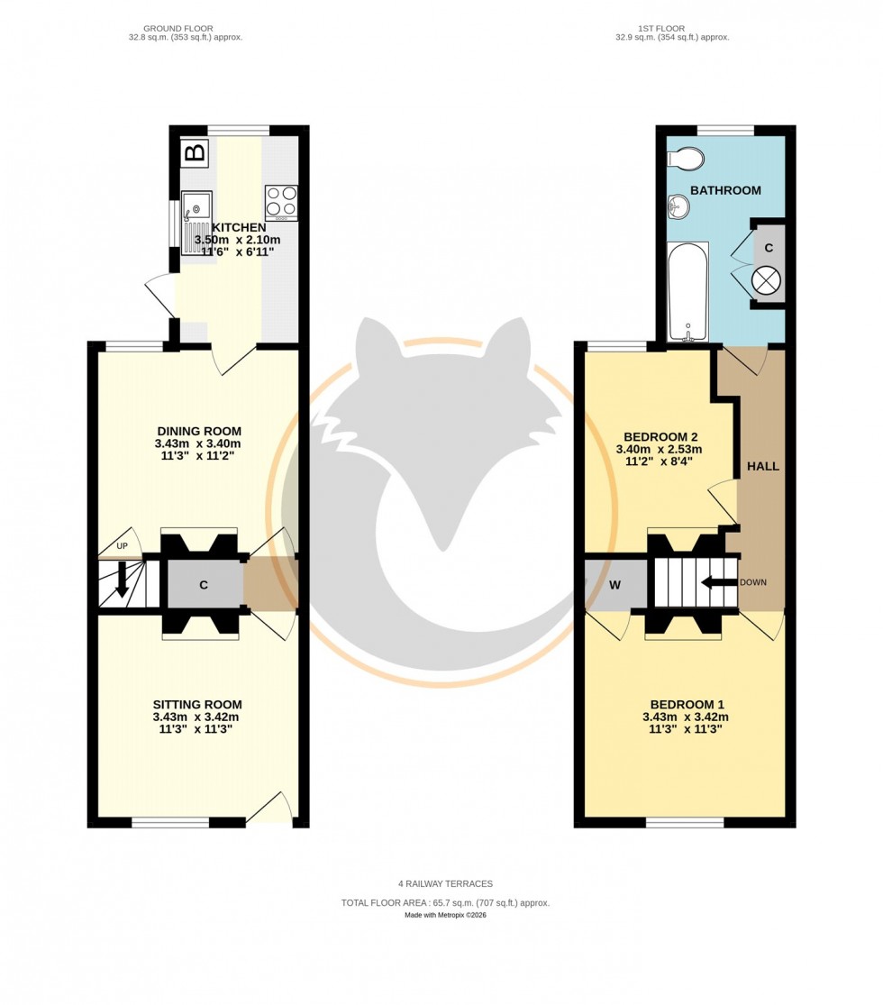 Floorplan for Brockenhurst, Hampshire