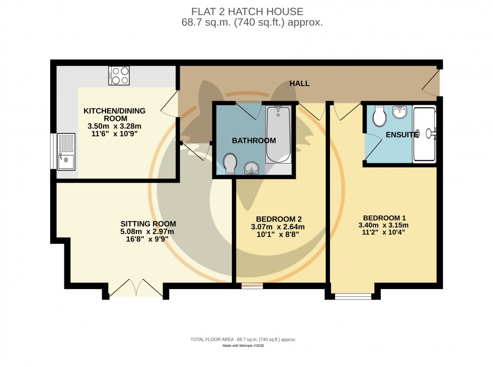 Floorplan for Sway, Lymington, Hampshire