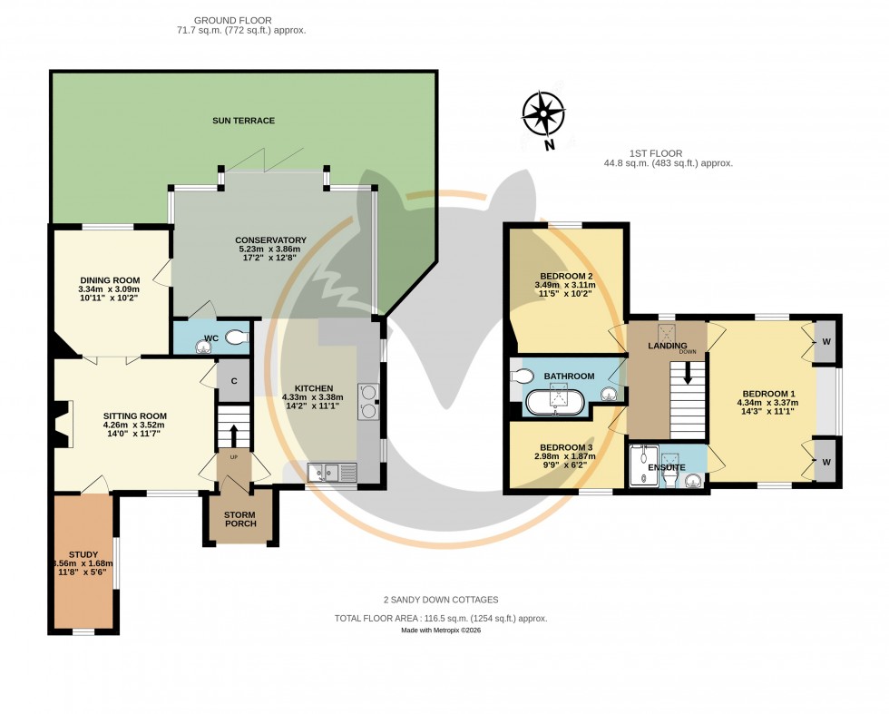 Floorplan for Boldre, Lymington, Hampshire