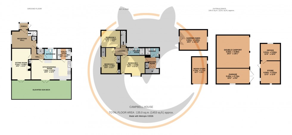 Floorplan for Boldre, Lymington, Hampshire