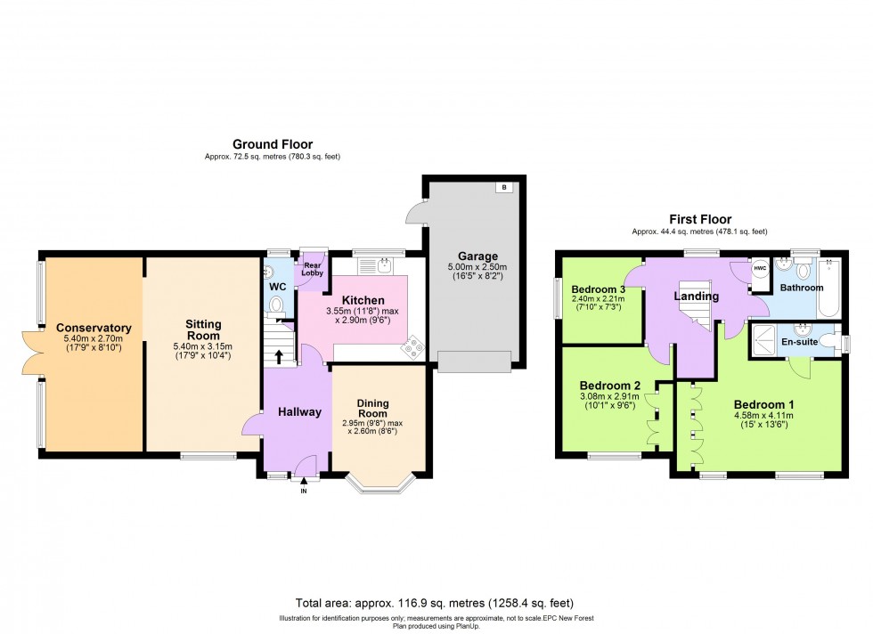 Floorplan for Lymington, Hampshire