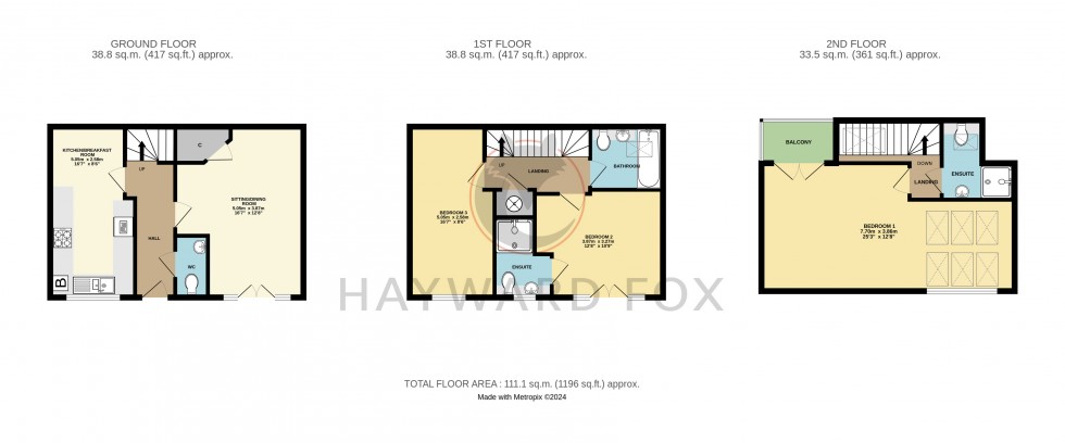 Floorplan for School Lane, Lymington, Hampshire