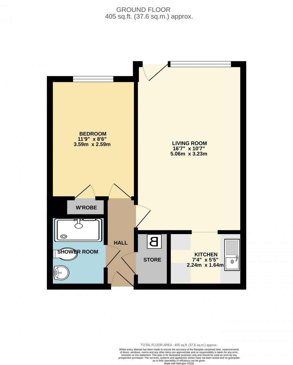 Floorplan for Milford Road, Pennington, Lymington