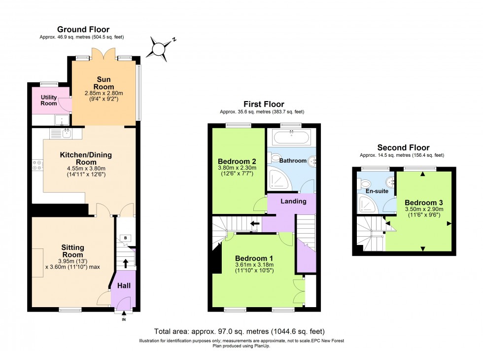 Floorplan for Lymington, Hampshire