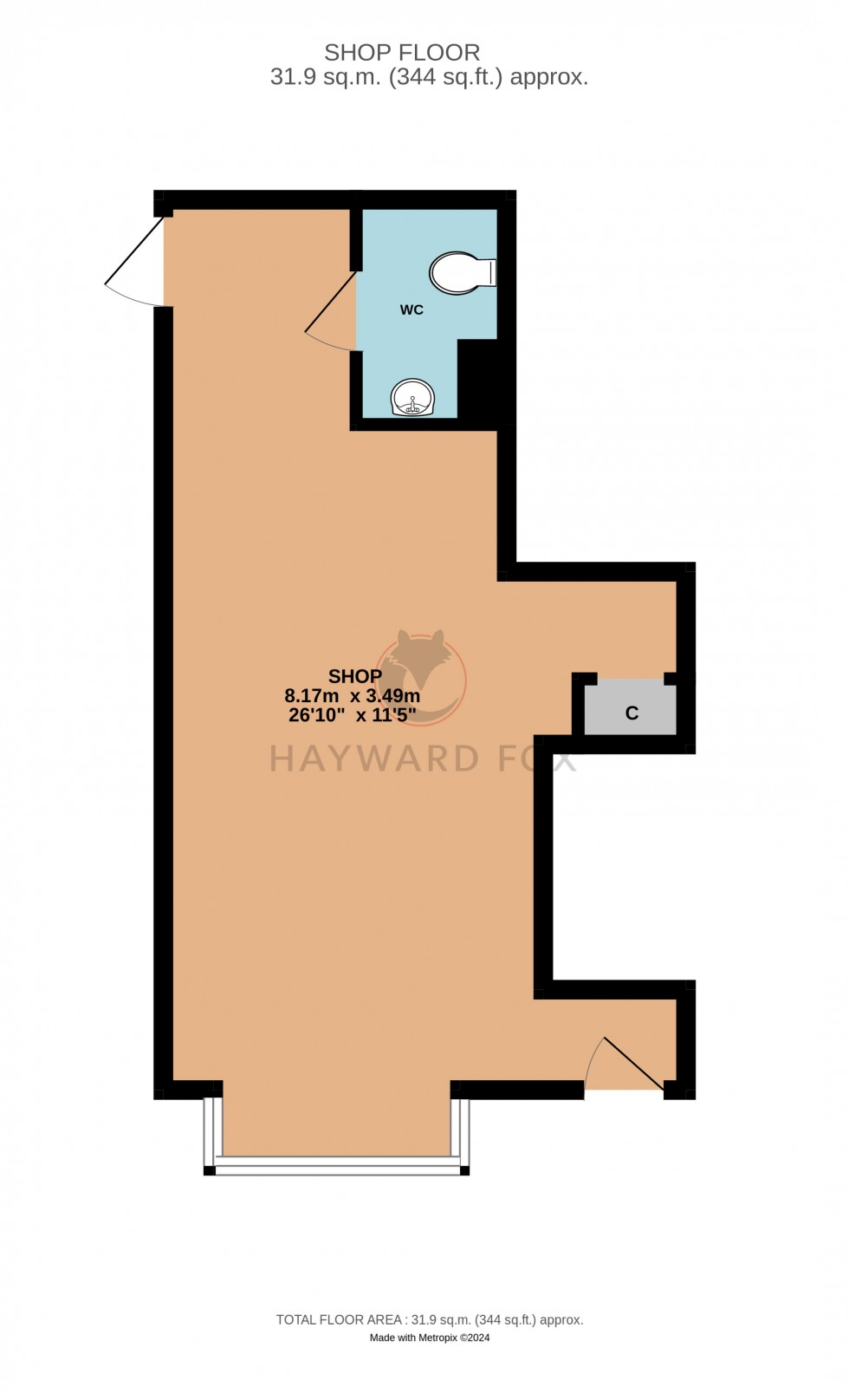 Floorplan for Lymington, Hampshire