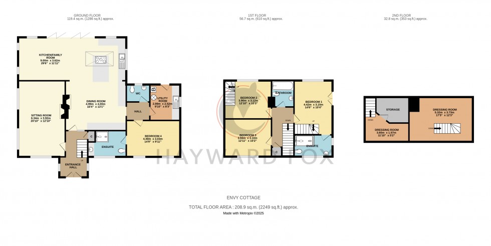 Floorplan for Pilley, Lymington, Hampshire