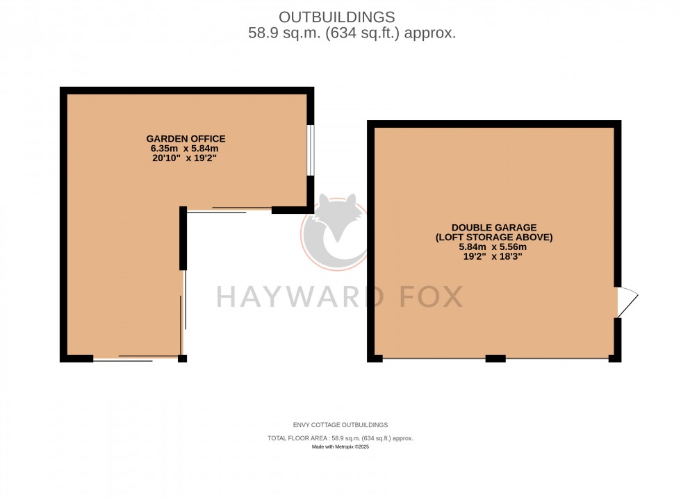 Floorplan for Pilley, Lymington, Hampshire