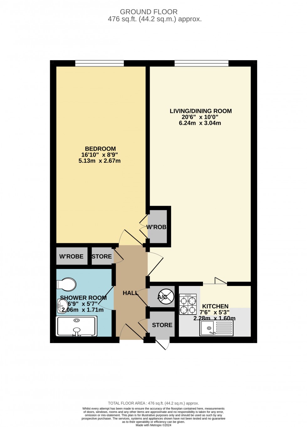 Floorplan for Lymington, Hampshire
