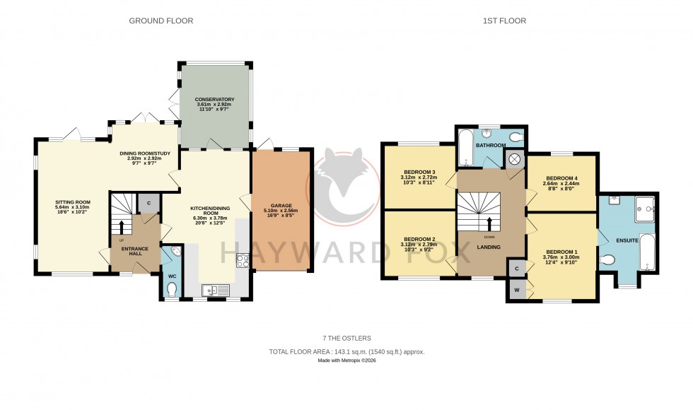 Floorplan for Hordle, Lymington, Hampshire
