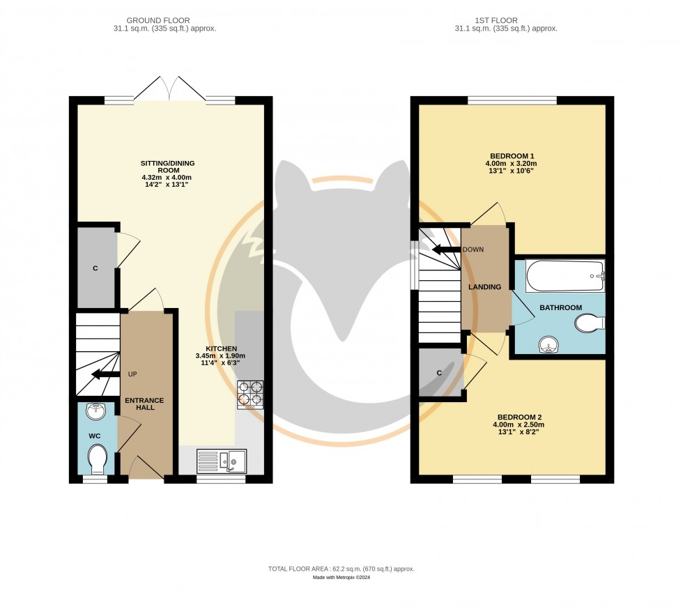 Floorplan for Lymington, Hampshire