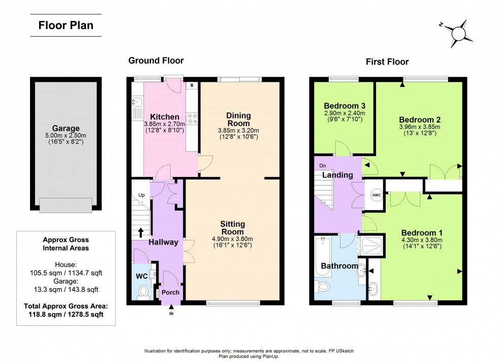 Floorplan for Pennington, Lymington, Hampshire