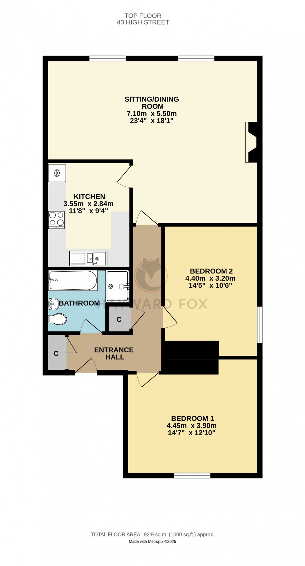 Floorplan for Lymington, Hampshire