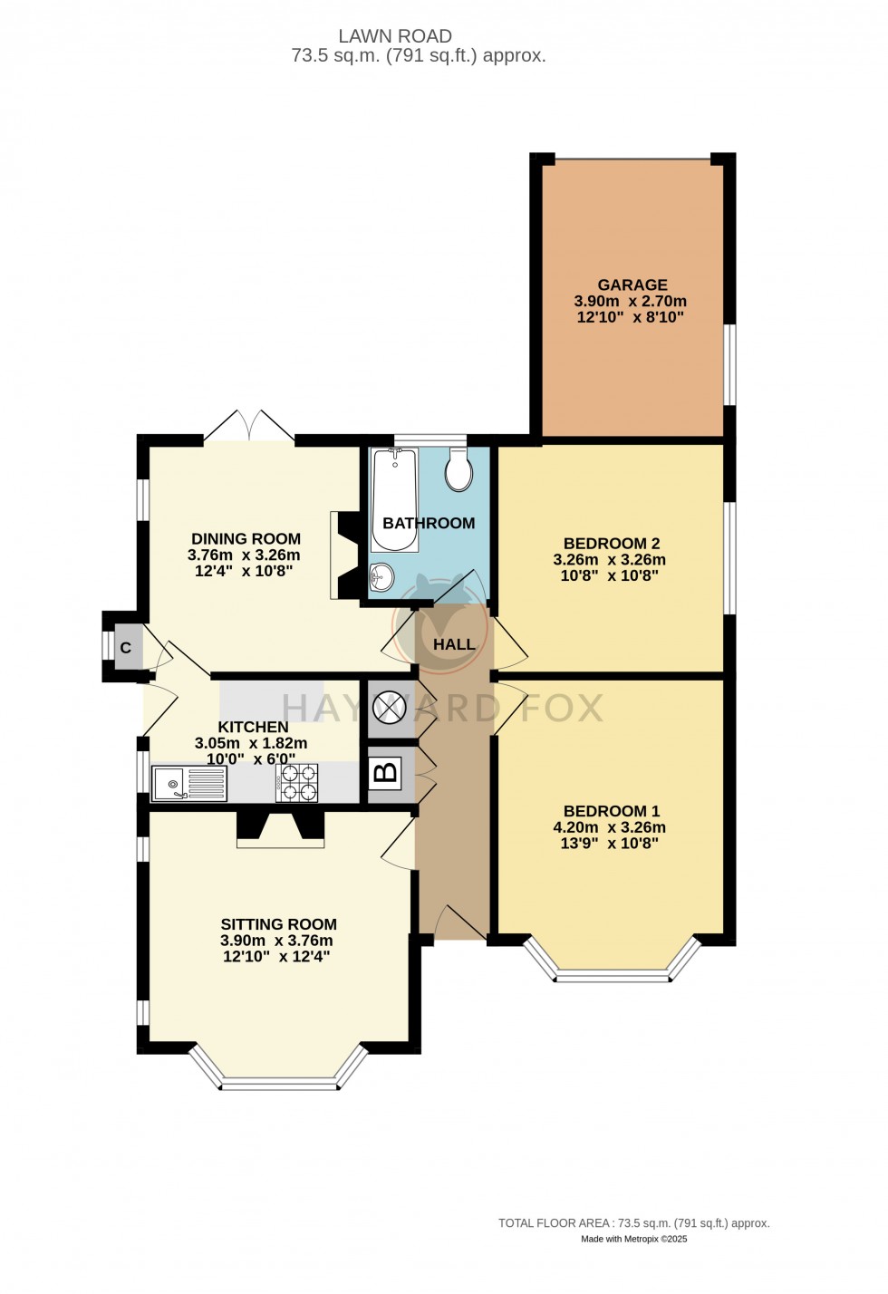 Floorplan for Pennington, Lymington, Hampshire
