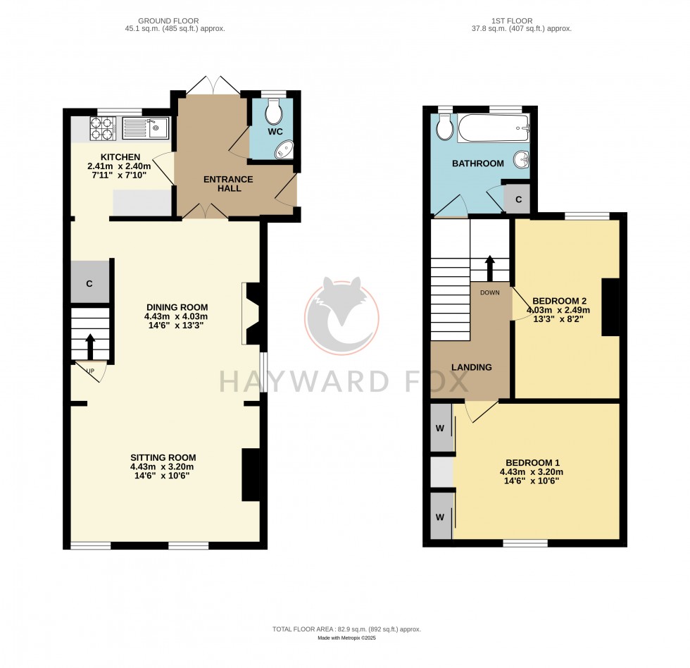 Floorplan for Pilley, Lymington, Hampshire