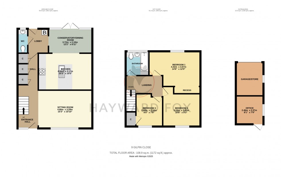 Floorplan for Pilley, Lymington, Hampshire