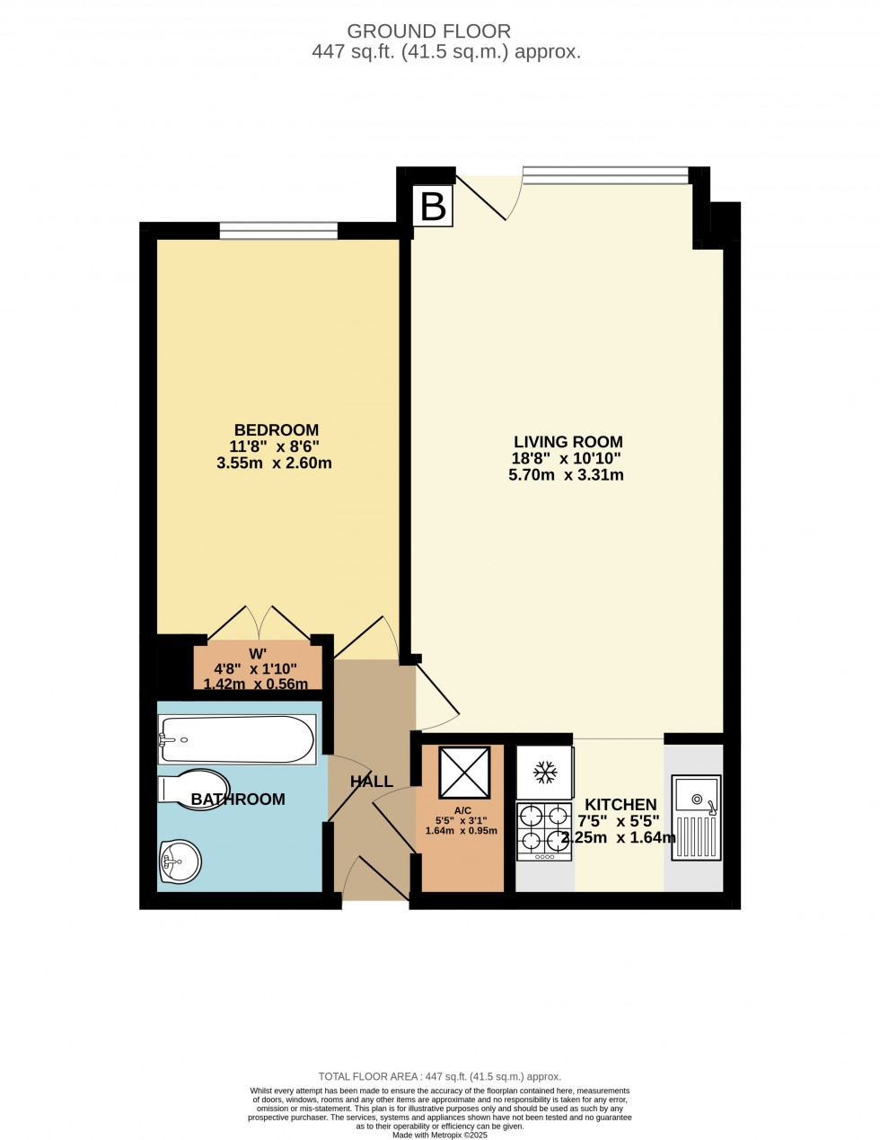 Floorplan for Pennington, Lymington, Hampshire