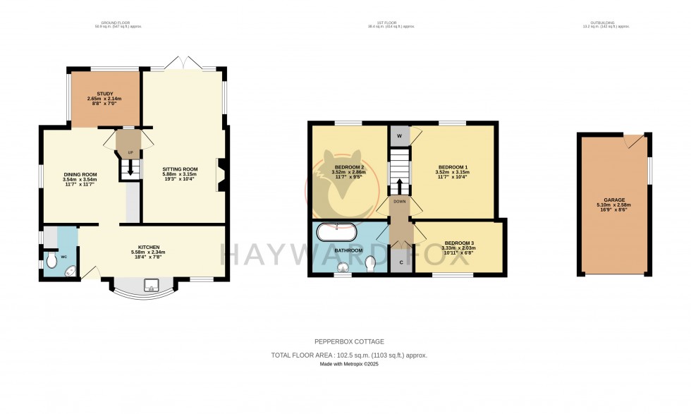 Floorplan for Pennington, Lymington, Hampshire