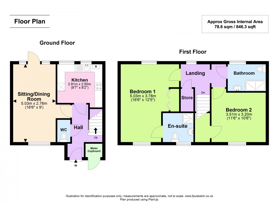 Floorplan for Anchorage Way, Lymington, Hampshire