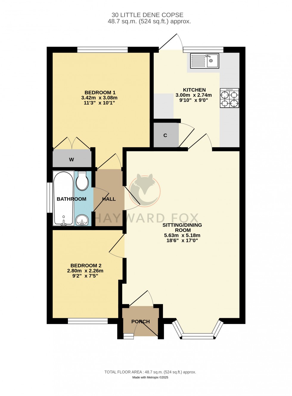 Floorplan for Pennington, Lymington, Hampshire