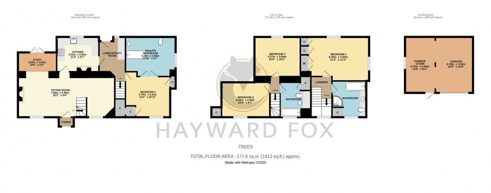 Floorplan for Everton, Lymington, Hampshire