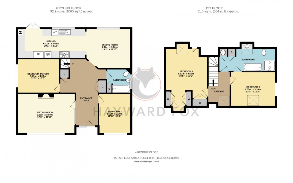 Floorplan for Pennington, Lymington, Hampshire