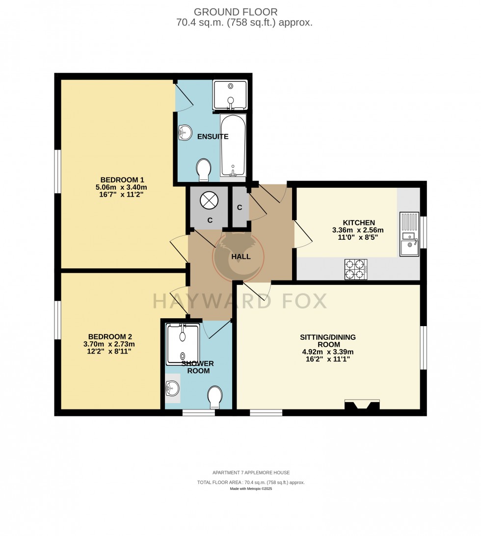 Floorplan for Lymington, Hampshire