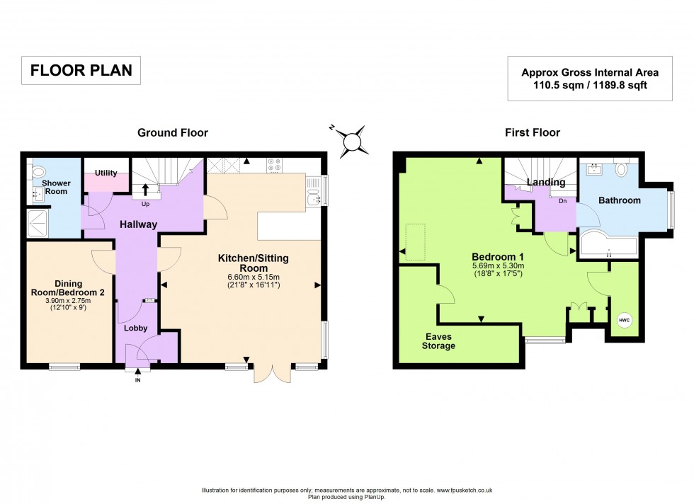 Floorplan for Pennington, Lymington, Hampshire