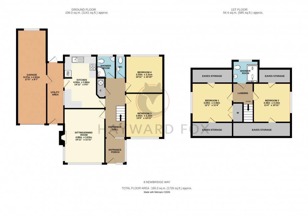 Floorplan for Pennington, Lymington, Hampshire