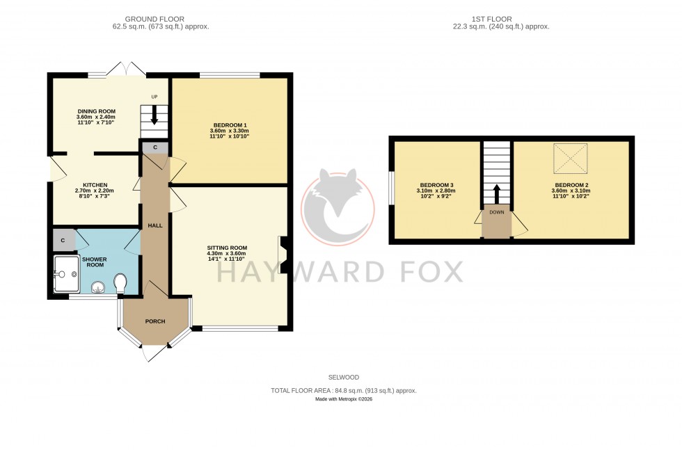 Floorplan for Everton, Lymington, Hampshire