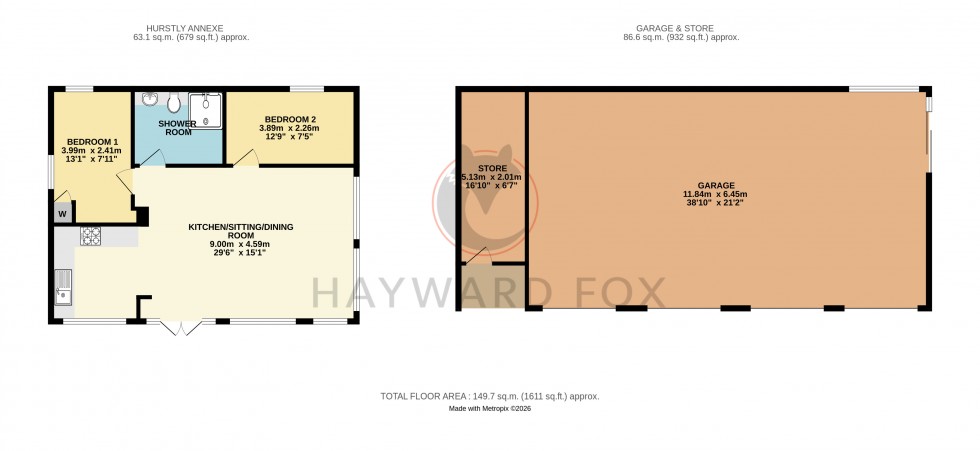 Floorplan for Boldre, Lymington, Hampshire